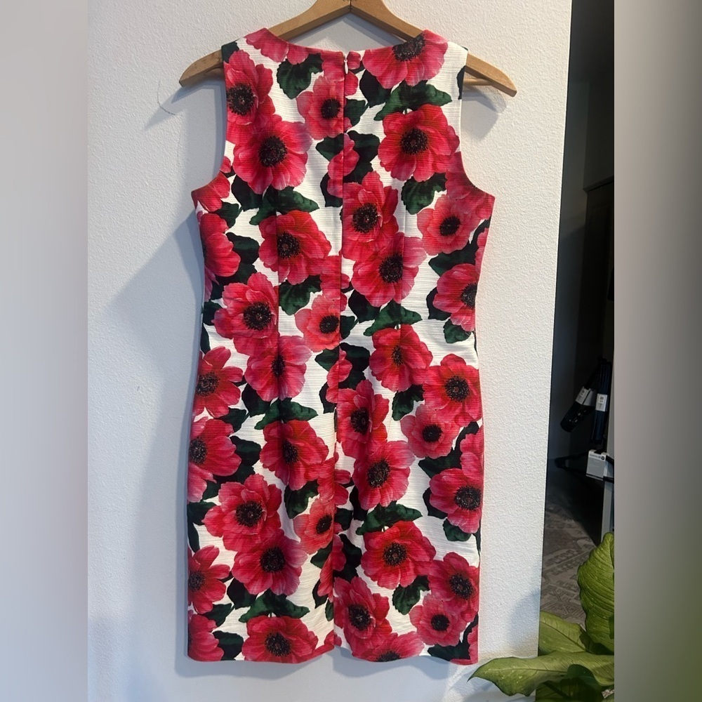 Hobbs London Floral Sleeveless Sheath Dress US 8 - Picture 7 of 7